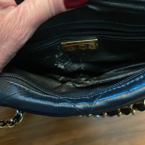 Talbots navy mini crossbody bag - Picture 5 of 8